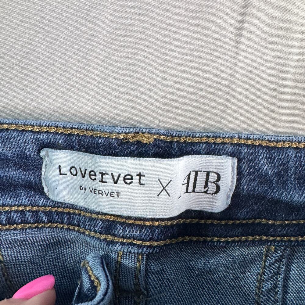 Lovervet x ALB Straight Leg Jeans Womens 29/9 Medium Wash Stretch Denim - Picture 3 of 10